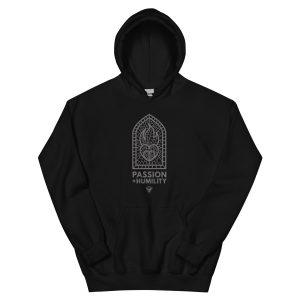 Passion + Humility Unisex Hoodie (black)
